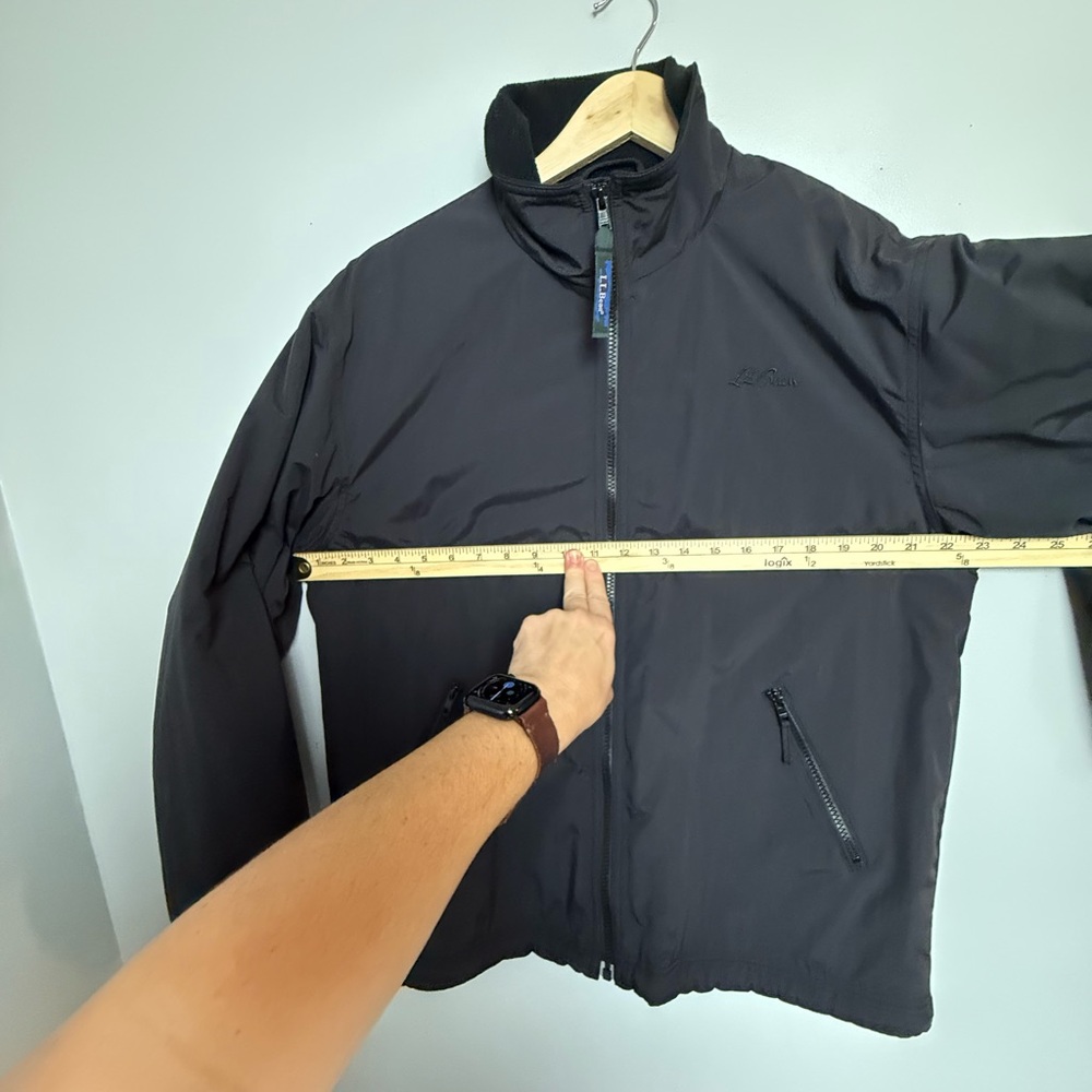 L.L. Bean‎ Vintage Women’s Three Season Fleece Lined Nylon Jacket Black Medium - Picture 7 of 8